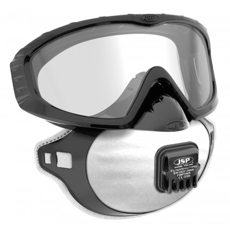 Filterspec® Pro Респіратор формований з клапаном FFP2 та закриті окуляри