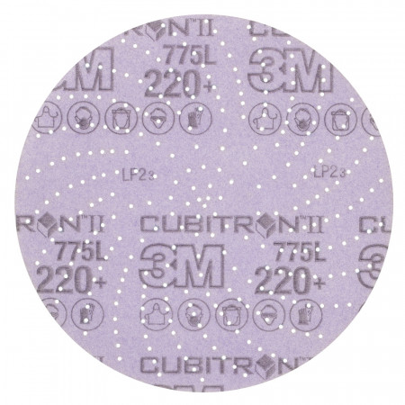 64271 Шліфувальні диски 3M™Cubitron™ II Hookit™ серії 775L,діам. 150мм, P220,з отворами