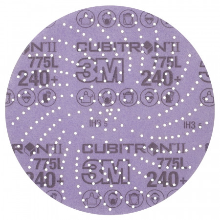 47098 Шліфувальні диски 3M™Cubitron™ II Hookit™ серії 775L,діам. 150мм, P240,з отворами