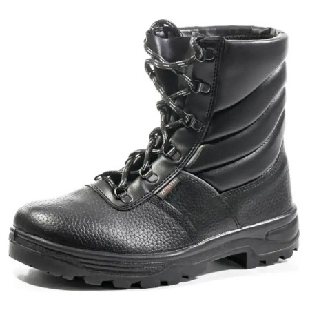 Черевики робочі високі утеплені Zenkis О1 SG091СІ шкіряні з антислизькою, маслобензостійкою підошвою