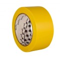 Стрічка клейка одностороння вінілова, 764I 3M, розміточна, жовта, 0,125мм х 50мм х 33м