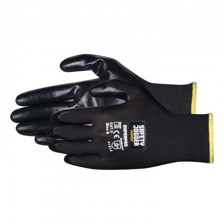 Рукавички робочі Safety Jogger Superpro — нітрилове покриття спінене 1/2, підвищене зчеплення, стійкі до мастил і стирання Рукавички робочі Safety Jogger Superpro — нітрилове покриття спінене 1/2, підвищене зчеплення, стійкі до мастил і стирання