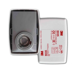 Фильтр противопылевой 3M 6035 P3R многоразовый для строительства, металлообработки (2 шт. в комплекте)