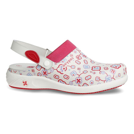 Сабо медичні Safety Jogger DORIA квітковий принт, антистатичні, з нековзною підошвою SRC