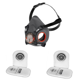 Комплект из полумаски большого размера JSP Force 8 и 2х пар фильтров P3R