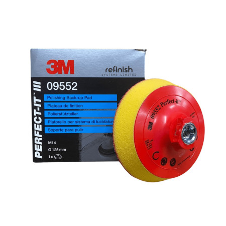 Оправка 3M Hookit™ 09552 для резьбы М14, диаметр 127, платформа для шлифовальных и полировальных дисков