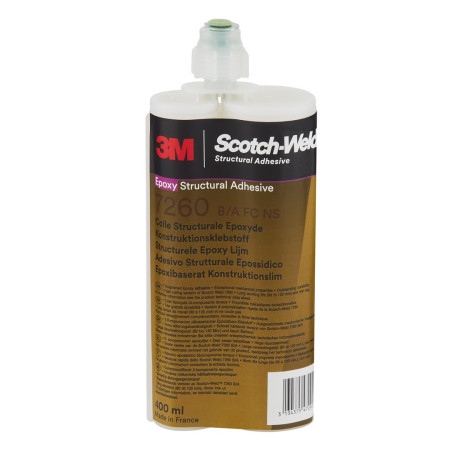 Клей епоксидний 3M Scotch-Weld 7260FC NS, чорний, частина B/A FC NS, 400 мл