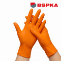 Перчатки BSPKA нитриловые "Міцний Хват" 10-6085 оранжевые 8,5 (100 шт. в упаковке)