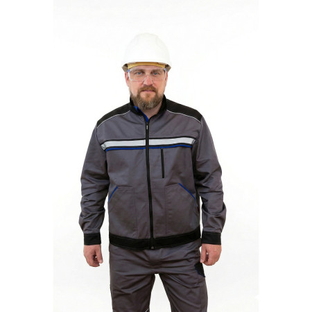 Куртка летняя рабочая BSPKA «Барс 2» со светоотражающими элементами для строительных, производственных и сервисных работ